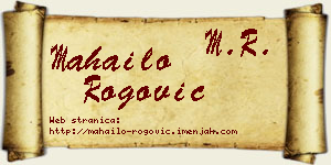 Mahailo Rogović vizit kartica